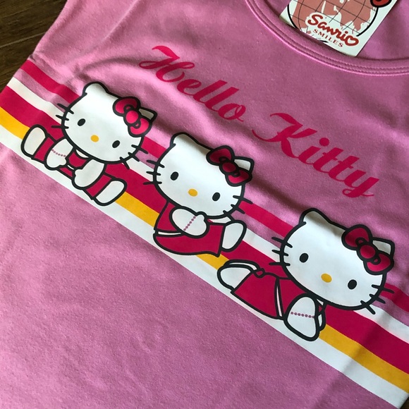 Last one! HELLO KITTY-NWT Women’s Pink Yoga Tank Tops - Picture 5 of 10